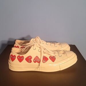 Commes de Garcons PLAY x Converse Chuck 70 Multi Heart White Low Top
